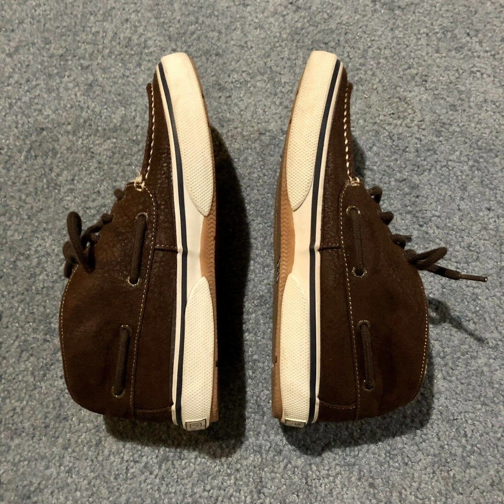 Sperry Top Sider Shoes 7 M High Top Faux Shearling Brown Lace Up Men’s - Picture 6 of 12